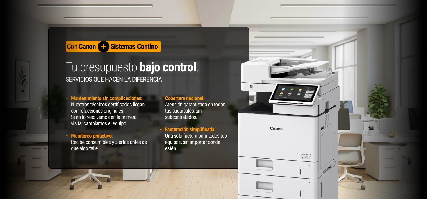 Canon + Sistemas Contino